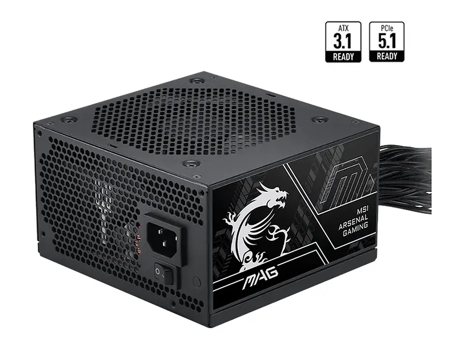 Fuente de alimentación MSI MAG A750BN PCIE5 III, 750W, 80 PLUS Bronze, Formato ATX. 2