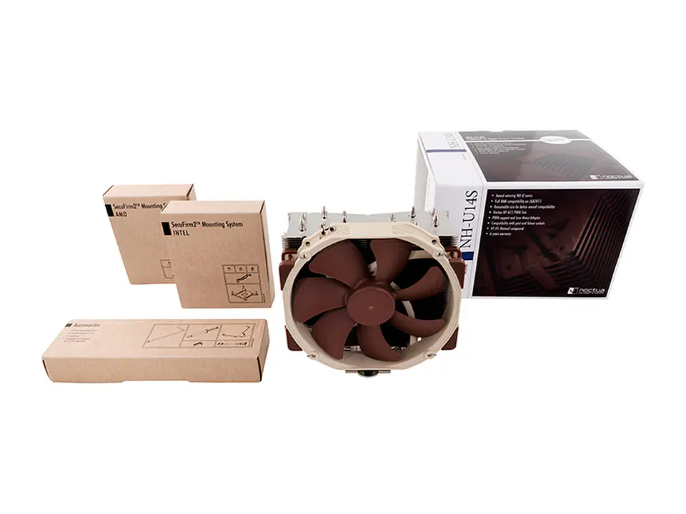 Noctua NH-U14S - Fan-Cooler NF-A15 PWM Premium para CPU (140mm/Marron/24.6 dBA) 4