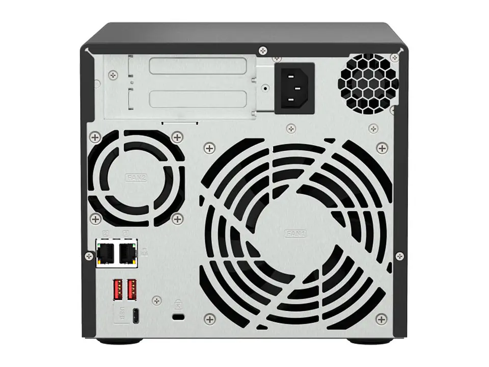 QNAP TS-473A-8G-US - Servidor NAS TS-473A, AMD Ryzen V1500B/2.2GHz, 8GB DDR4 SODIMM, Bahias: 4 x 3.5