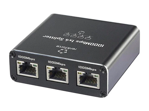 Renkforce RF-GES-400 - Switch Gigabit Ethernet con 4 puertos RJ45 y alimentación por USB