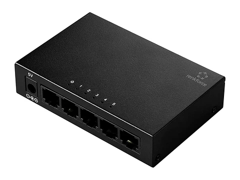 Renkforce RF-US-500 - Switch de red RJ45, de 5 puertos y 1 GBit/s