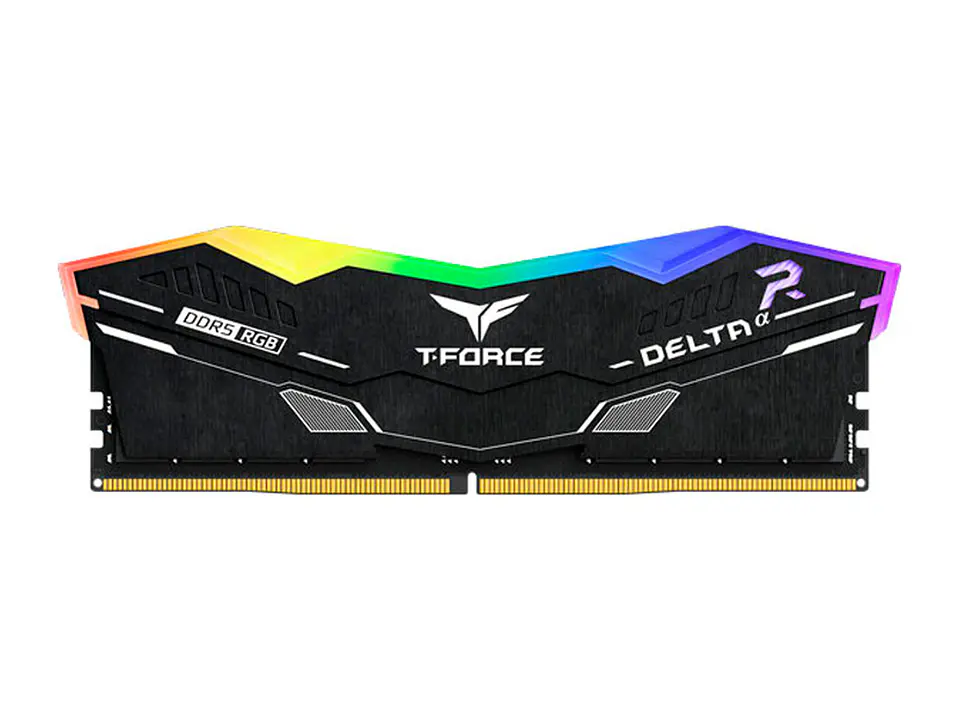 TEAMGROUP FF3D516G6000HC38A01 - Memoria T-force Delta Black Rgb, 16GB (1x16GB) DDR5-6000MHz, CL38, 1.25V 1