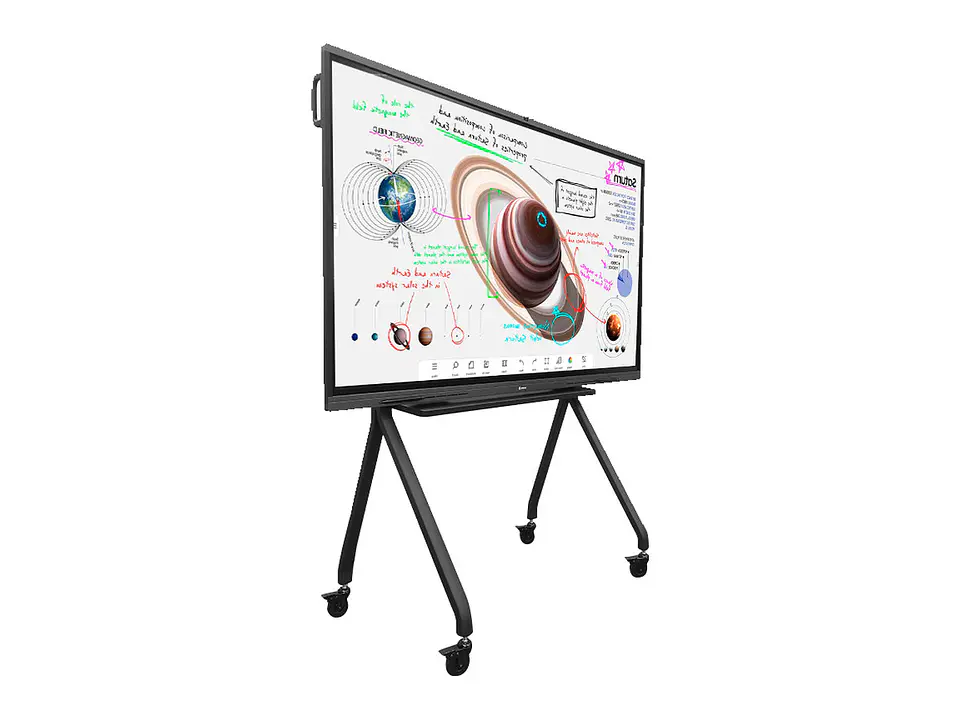 TEROS TE-9010S - Rack portátil para pantalla táctil interactiva de 75