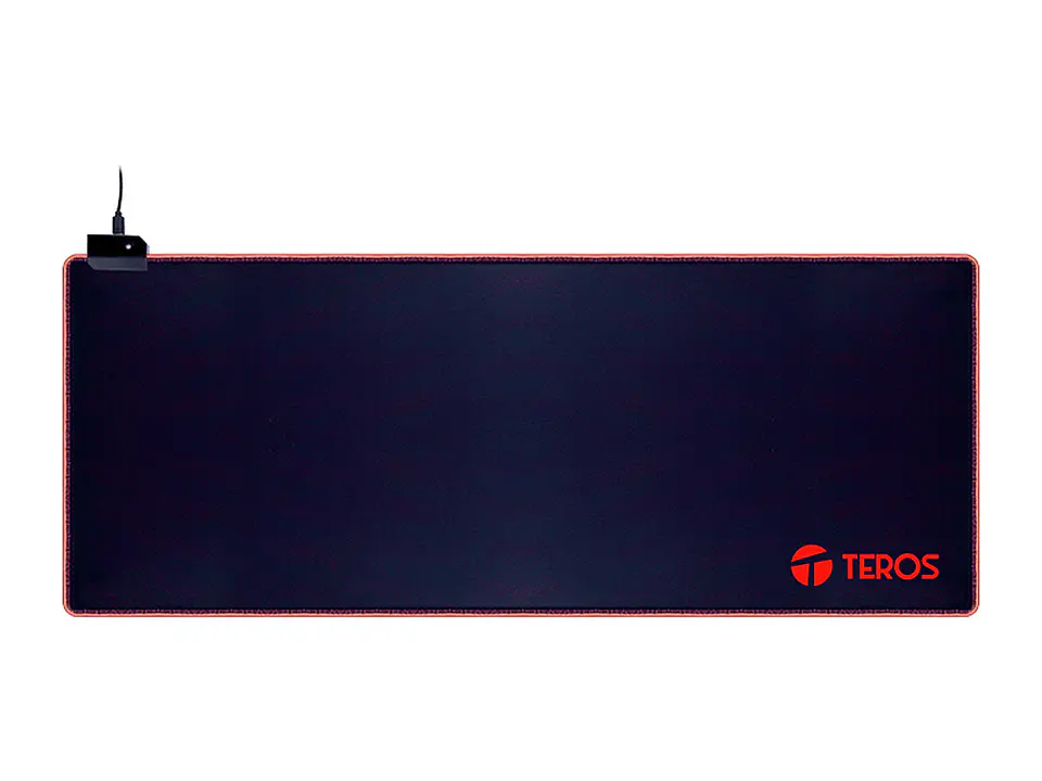TEROS TE-3020G - Mousepad gamer, diseño impreso e iluminación RGB 3