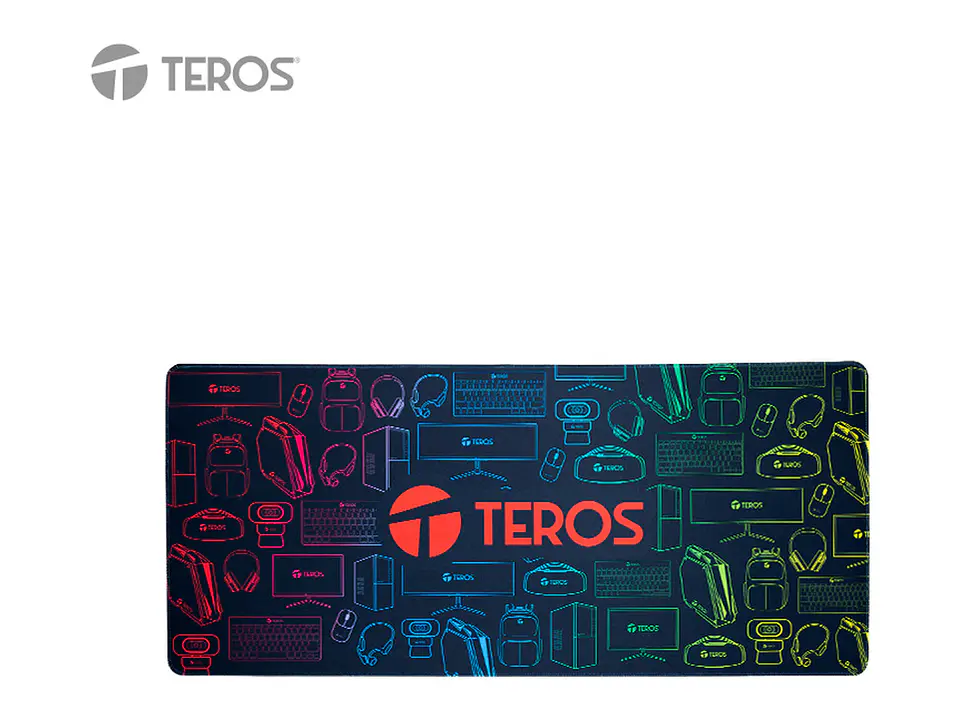 TEROS TE-3023G - Mousepad gamer, diseño impreso 1