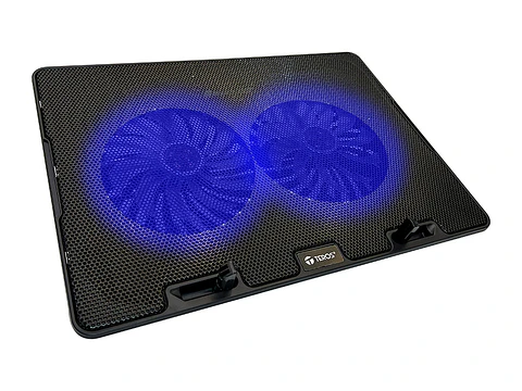 TEROS TE-7020N - Cooler, compatible con notebooks de hasta 15.6", 2 fan de 12cm