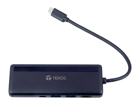 TEROS TE-7134N - Concentrador de puertos (Hub) Gen 3 USB-C, 7 en 1