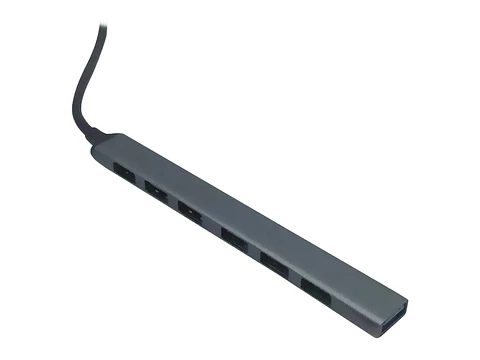 TEROS TE-8083N - Hub USB de 7 puertos, USB 2.0 de 6 puertos y USB 3.0 de 1 puerto