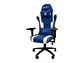 TEROS TE-8126B - Silla gamer, azul y blanco - Miniatura 1