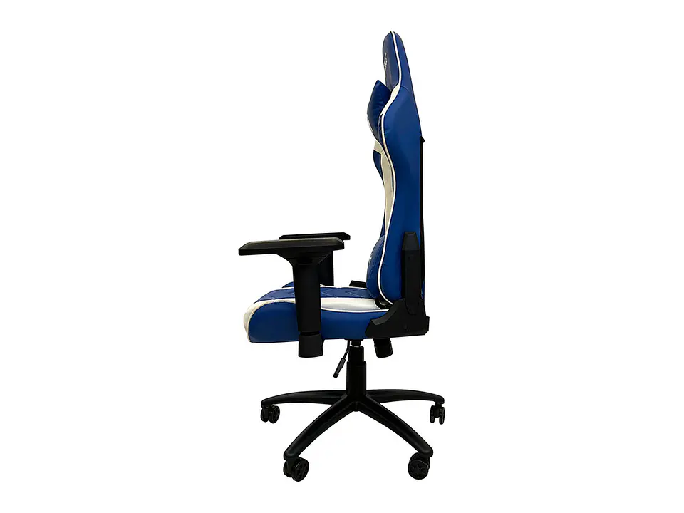 TEROS TE-8126B - Silla gamer, azul y blanco 5
