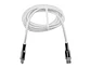 TEROS TE-70212W - Cable USB, Tipo C a Lightning, 3A, 20W Máx, blanco y plateado - Miniatura 2