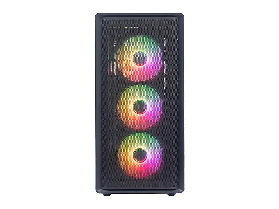 TEROS TE-1323G - Case sin fuente gamer, MidTower, ATX / MICRO-ATX / ITX, USB-A, Audio 2