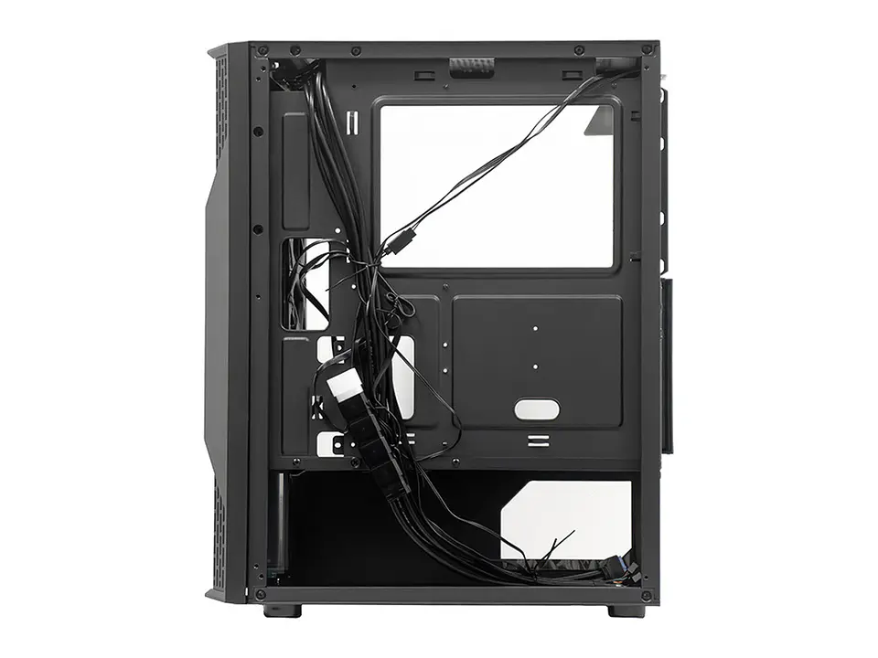 TEROS TE-1332G - Case sin fuente gamer, Mid Tower, ITX/MICRO-ATX/ATX, USB-A, Audio 5