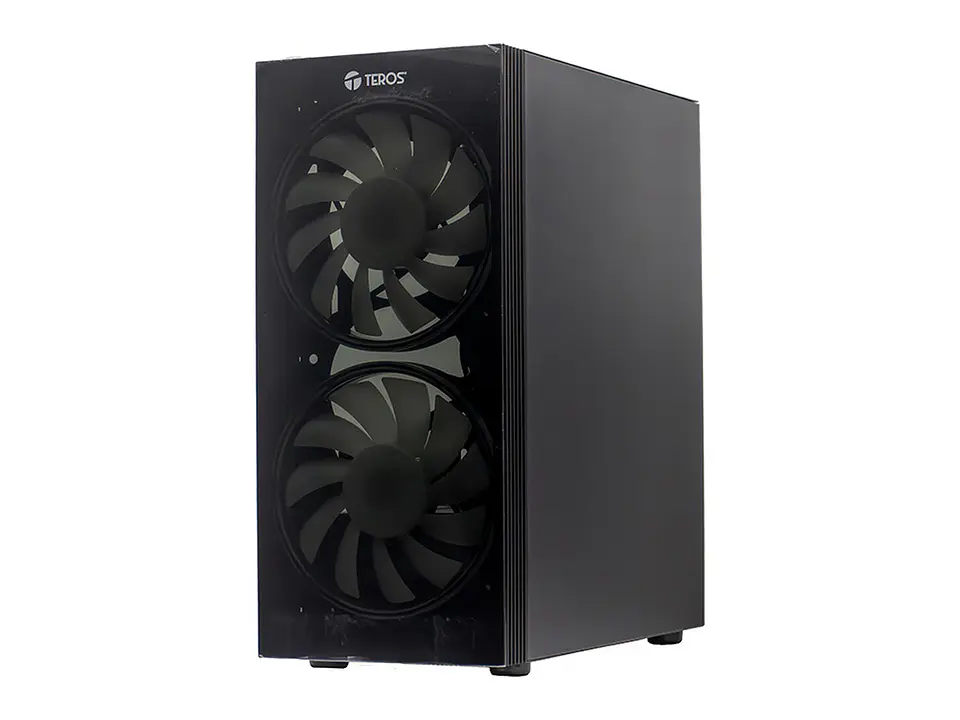 TEROS TE-1333G - Case sin fuente gamer, Mid Tower, ATX/MICRO-ATX/ITX, USB-A, Audio 2