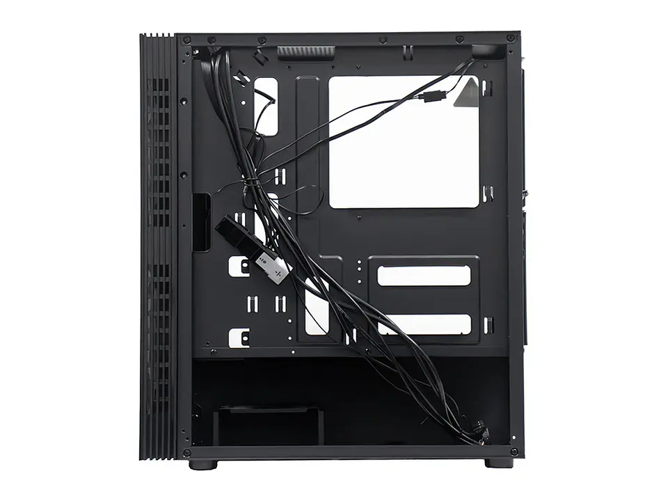TEROS TE-1333G - Case sin fuente gamer, Mid Tower, ATX/MICRO-ATX/ITX, USB-A, Audio 5