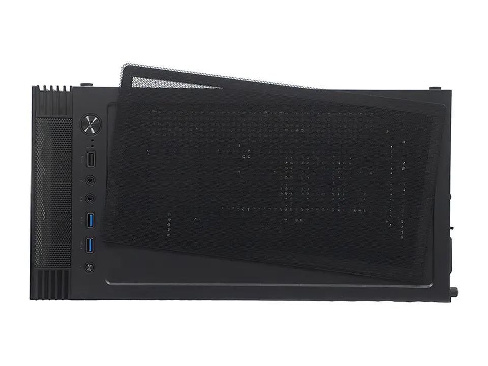 TEROS TE-1333G - Case sin fuente gamer, Mid Tower, ATX/MICRO-ATX/ITX, USB-A, Audio 6