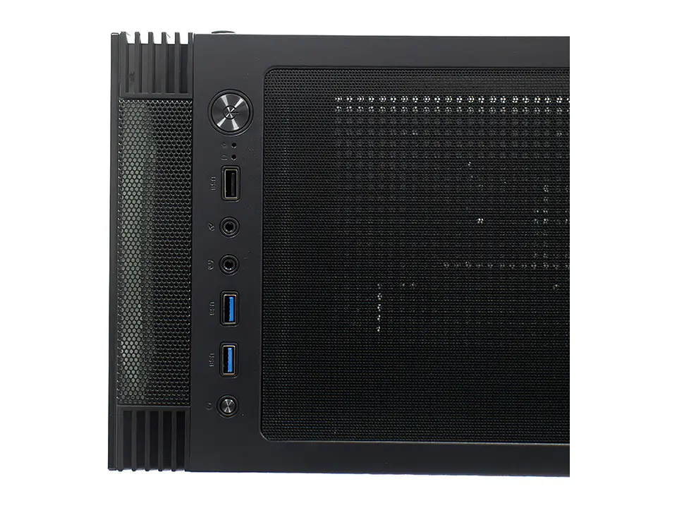 TEROS TE-1333G - Case sin fuente gamer, Mid Tower, ATX/MICRO-ATX/ITX, USB-A, Audio 7
