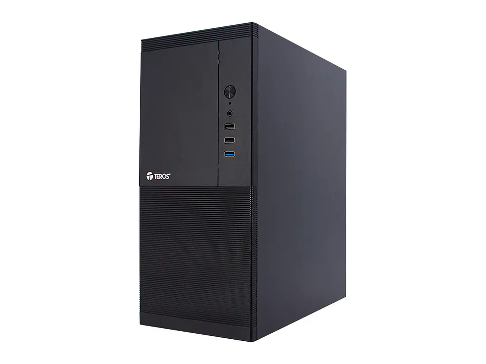 TEROS TE-1033S - Case con fuente, Mini Tower, MICRO-ATX / MINI-ITX, USB-A, Audio, 250W 3