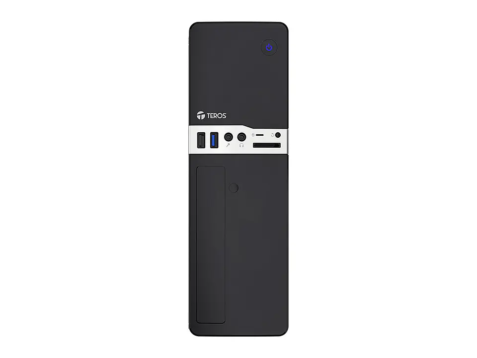 TEROS TE-1032S - Case con fuente, Slim, 250W, MICRO-ATX / MINI-ITX, USB-A, Audio 3