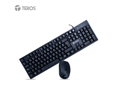 TEROS TE-5015S - Kit Teclado + Mouse, negro