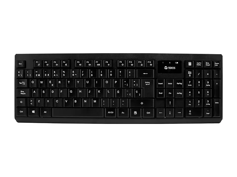 TEROS TE-4071S - Kit teclado y mouse, inalámbrico, 2.4 GHz, acabado elegante, negro, español 4