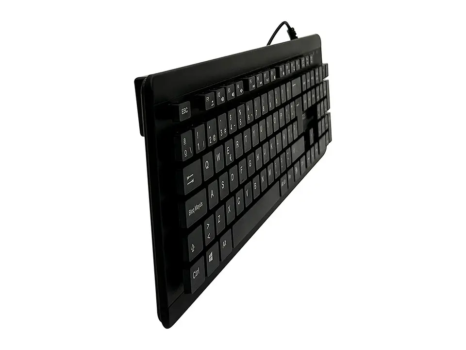 TEROS TE-4065 - Teclado lavable TE-4065N, IPX7, USB, negro 7