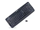 TEROS TE-4074CS - Teclado inalámbrico, 2.4Ghz, USB, negro - Miniatura 1