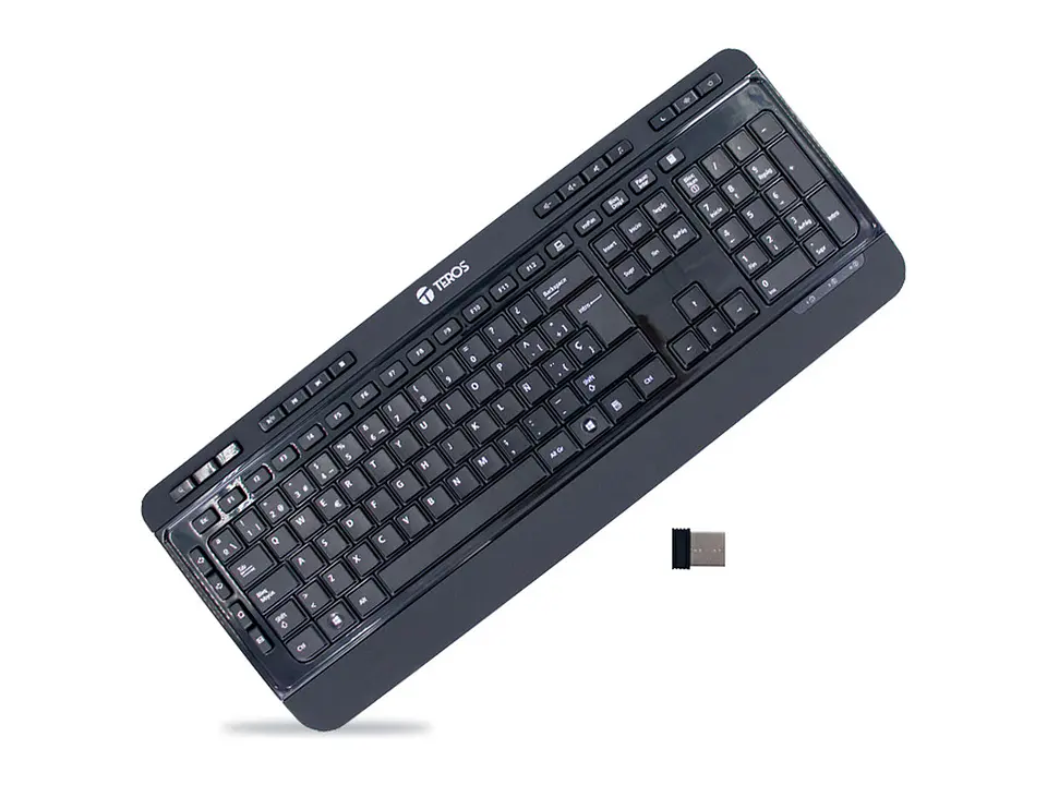 TEROS TE-4074CS - Teclado inalámbrico, 2.4Ghz, USB, negro 1