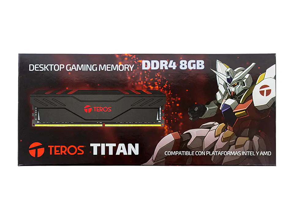 TEROS TETT8G3200BU4C22 - Memoria RAM Titan 8GB DDR4-3200MHz, PC4-25600, CL17/CL16, 1.2/1.35V, Negro 3