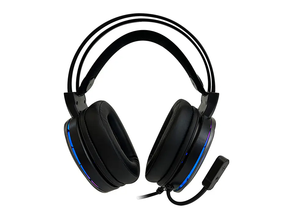 TEROS TE-8170N - Auriculares Gaming estéreo 7.1, micrófono, conector USB, Negro, Luces RGB 6