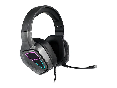TEROS TE-8171N - Auriculares gaming, estéreo, micrófono, luces RGB