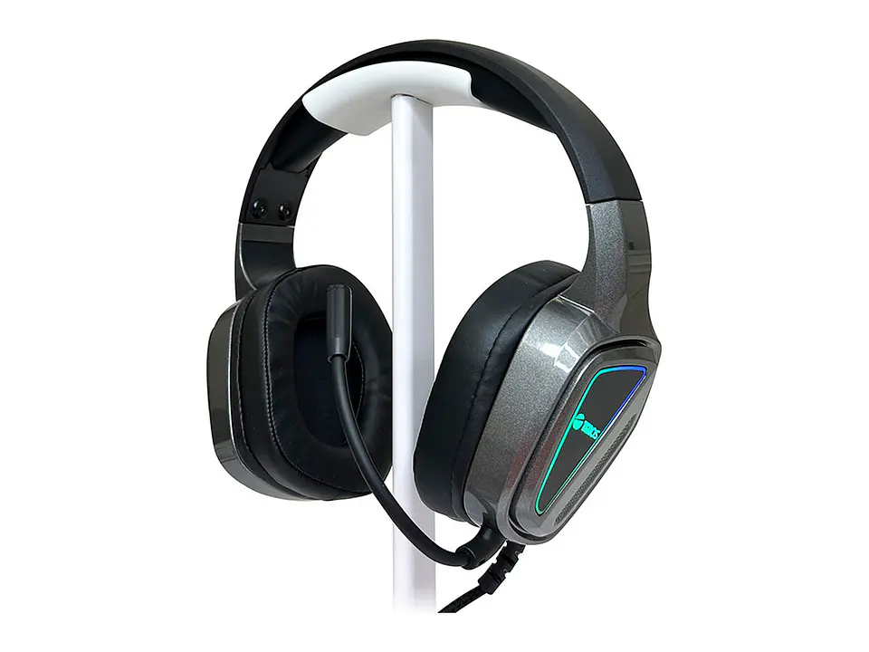 TEROS TE-8171N - Auriculares gaming, estéreo, micrófono, luces RGB 6
