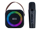 TEROS TE-6013N - Parlante karaoke inalámbrico, BT 5.4, 10W, 1800mAh, USB, Luces LED - Miniatura 1
