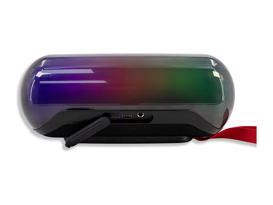 TEROS TE6047N - Parlante Inalámbrico, 20W, BT: 5.3, Iluminación RGB, Color Negro 6