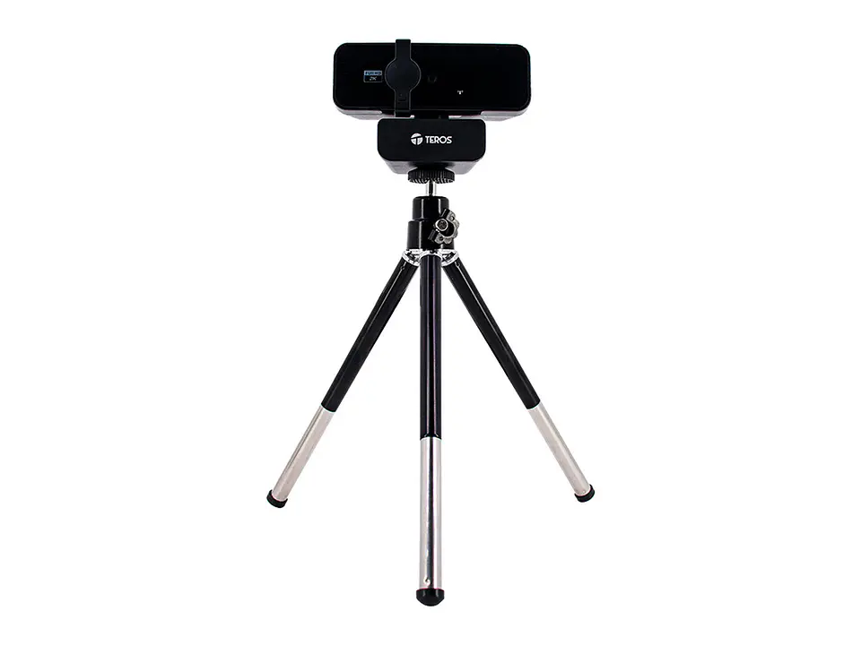 TEROS TE-9072 - Webcam, 2K, micrófono incorporado, USB 2.0 5