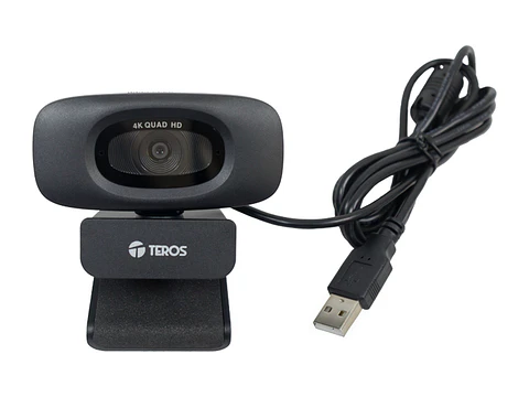 TEROS TE-9073N - Webcam, 4K, micrófono incorporado, USB 2.0