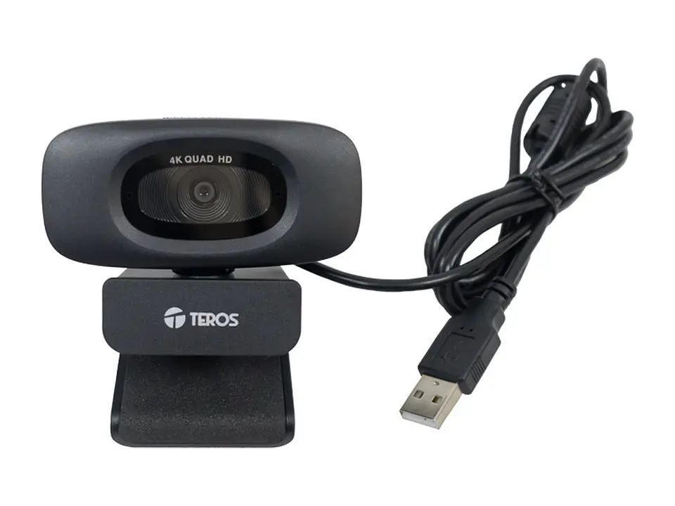 TEROS TE-9073N - Webcam, 4K, micrófono incorporado, USB 2.0 1