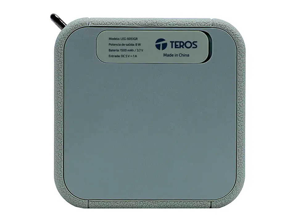 TEROS LEG6051 - Parlante inalámbrico Legacy LEG-6051GR, BT 5.3, 8W, 1500 mAh, USB 3