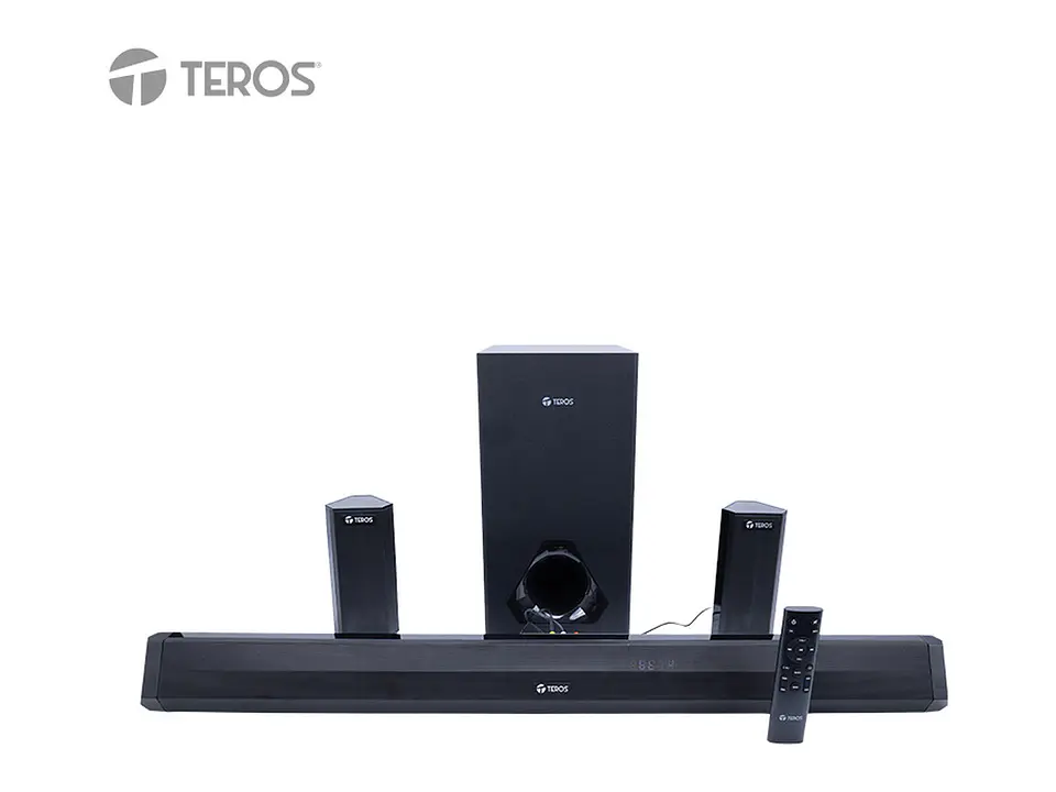 TEROS TELEG6053N - Sistema de audio 5.1 Legacy TE-LEG6053BLK, BT 5.3, 200W, USB, HDMI 1