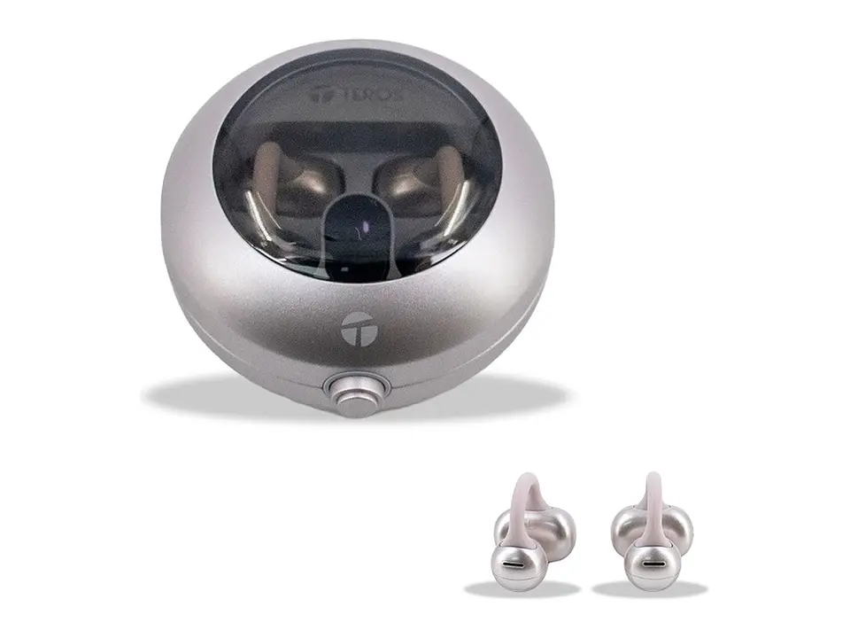 TEROS TE80712 - Audífonos Inalámbricos TE-80712RS, Bluetooth, Carga Tipo C, Rose Titanium 1