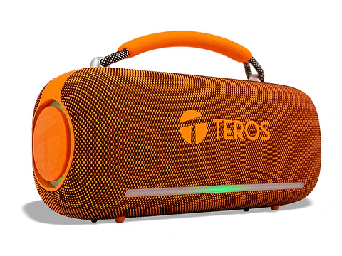 TEROS VB6049 - Parlante inalámbrico VIBE VB-6049OR, BT 5.3, 60W, 4000mAh, USB, Luces LED