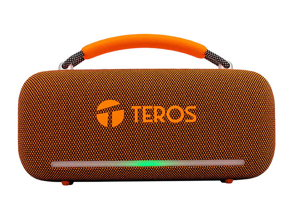 TEROS VB6049 - Parlante inalámbrico VIBE VB-6049OR, BT 5.3, 60W, 4000mAh, USB, Luces LED 2
