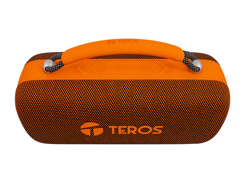 TEROS VB6049 - Parlante inalámbrico VIBE VB-6049OR, BT 5.3, 60W, 4000mAh, USB, Luces LED 5