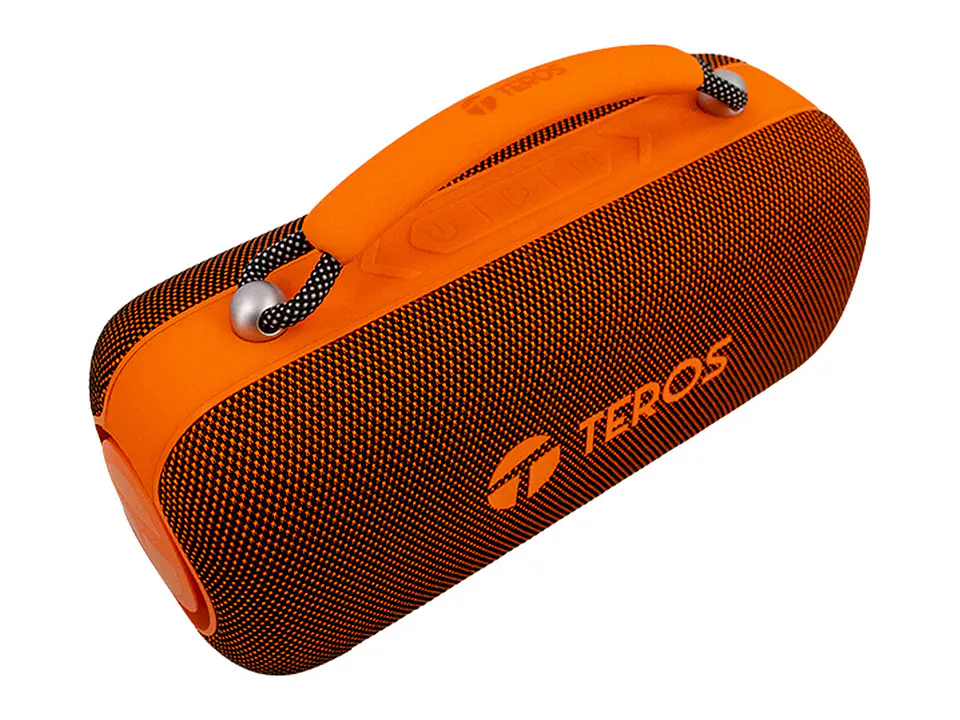 TEROS VB6049 - Parlante inalámbrico VIBE VB-6049OR, BT 5.3, 60W, 4000mAh, USB, Luces LED 6