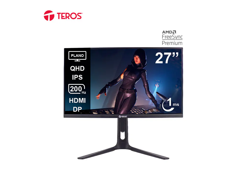 TEROS TE-2754G - Monitor plano gaming, 27