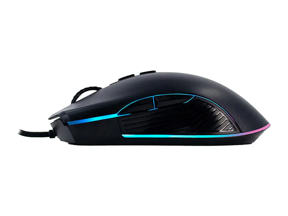 TEROS TE-1233G - Mouse Gamer, DPI hasta 7200, RGB,7 Botones, USB, Negro 2