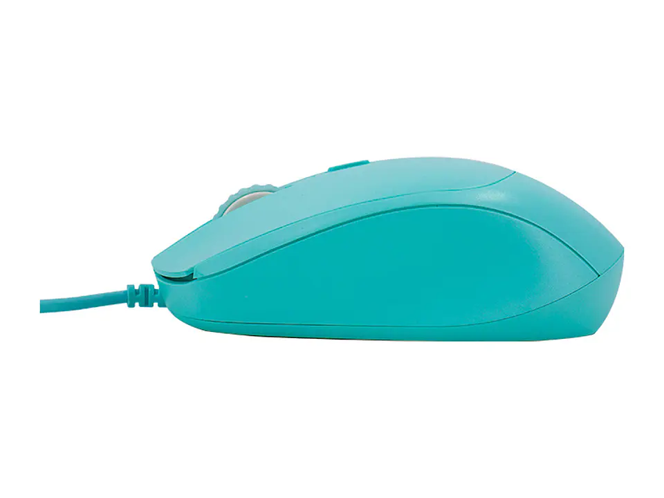 TEROS TE-1227S - Mouse óptico, 800-1200-1600 DPI, USB, 4 botones, color verde 3