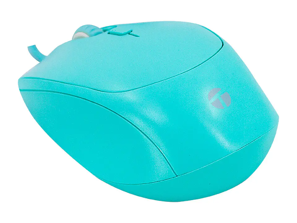 TEROS TE-1227S - Mouse óptico, 800-1200-1600 DPI, USB, 4 botones, color verde 5