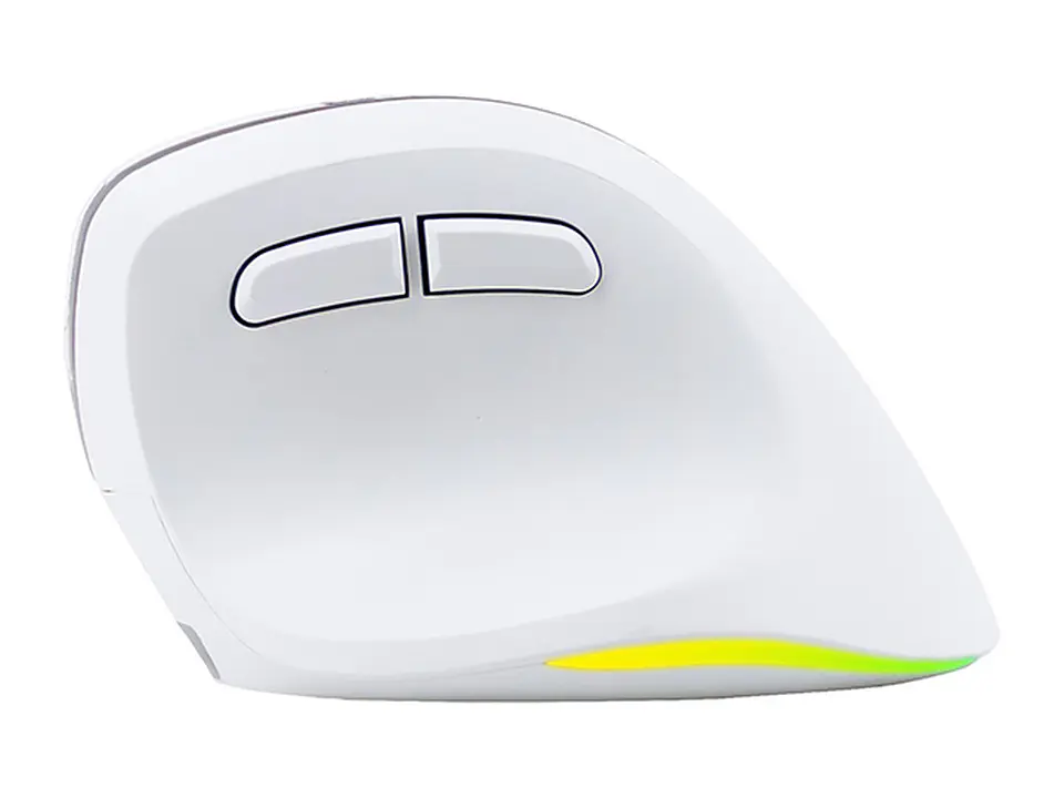 TEROS TE-1236S - Mouse inalámbrico, RGB, Blanco, 6 botones con rueda 2