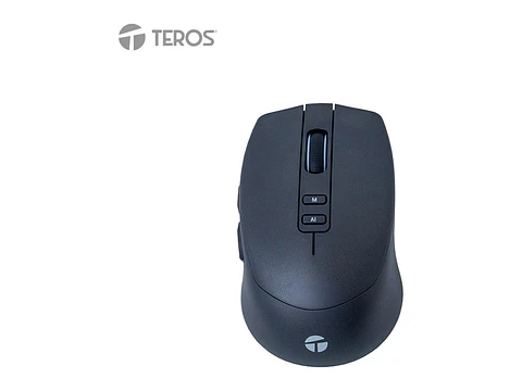 TEROS TE-1249AI - Mouse Inalámbrico, 2.4GHz, 8 botones, IA, DPI 3200, USB, BT
